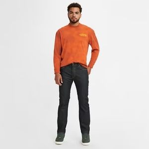 Levi's 501 ORIGINAL FIT Clean Rigid Dark Wash Straight Leg Jean, EUC, size 36